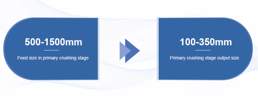 Primary crushing stage primary crushing stage