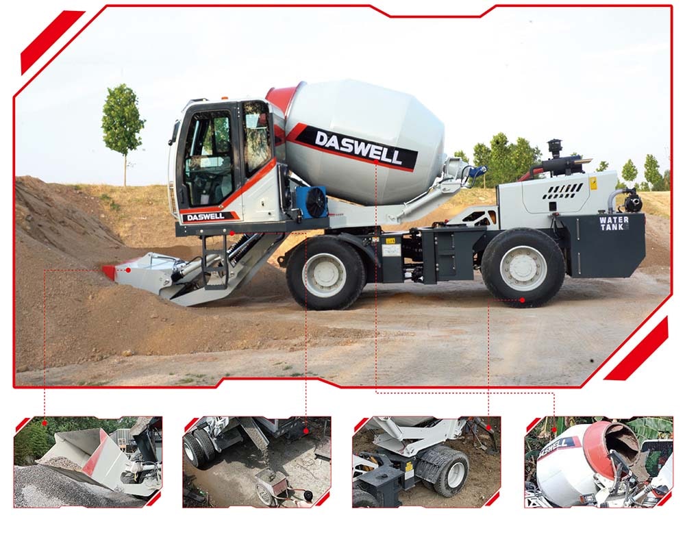 Cuatro funciones principales de un camión hormigonera autocargable 4 funciones principales del camión hormigonera autocargable