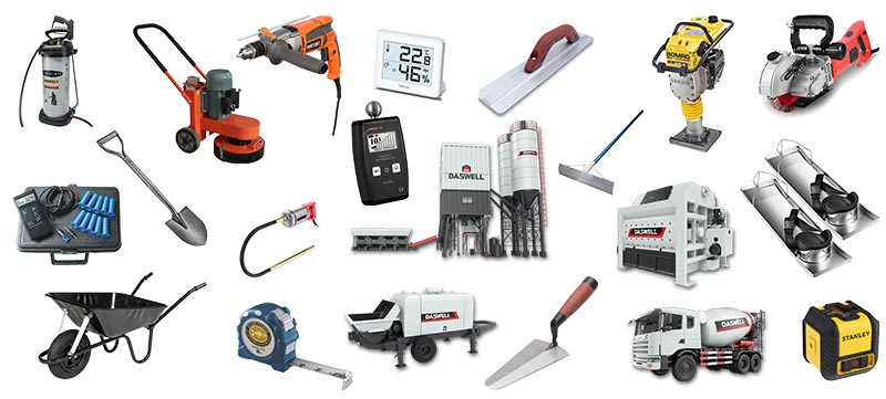 27 أداة يحتاجها مقاولو الخرسانة 27 أداة يحتاجها مقاولو الخرسانة