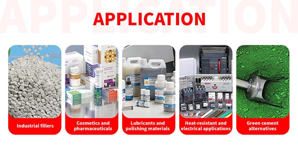 Application of talcum powder Application of talcum powder