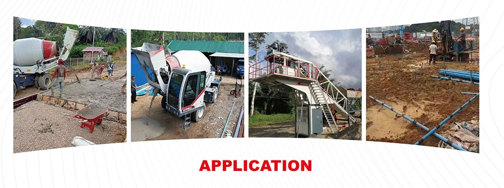 Aplicaciones para hormigoneras autocargables Aplicaciones de las hormigoneras autocargables