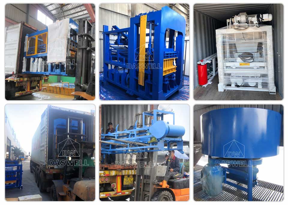 Brick machines successfully assisted residential community construction projects in the philippines 4 Automatic Hydraulic Brick Machine Production Line Delivery Picture