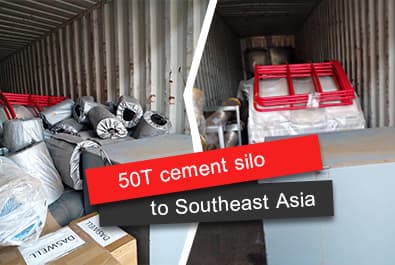 50t bolted silo to southeast asia 29 Daswell 50T cement silo to Southeast Asia