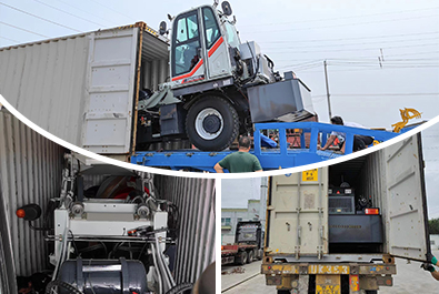 Self loading mixer delivered to indonesia 18 Daswell self loading mixer to Indonesia