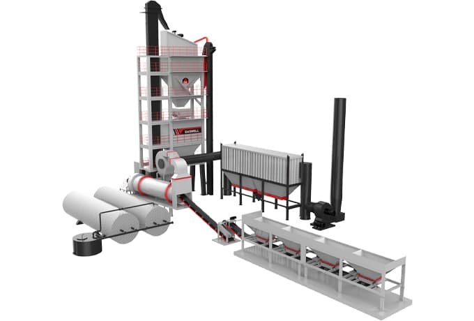 Daswell stationary asphalt mixing machine Daswell stationary asphalt mixing machine