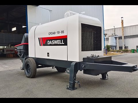 Daswell trailer type concrete pump Daswell trailer type concrete pump