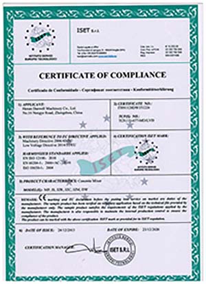 Concesionario 3 mezclador certificado ce 1