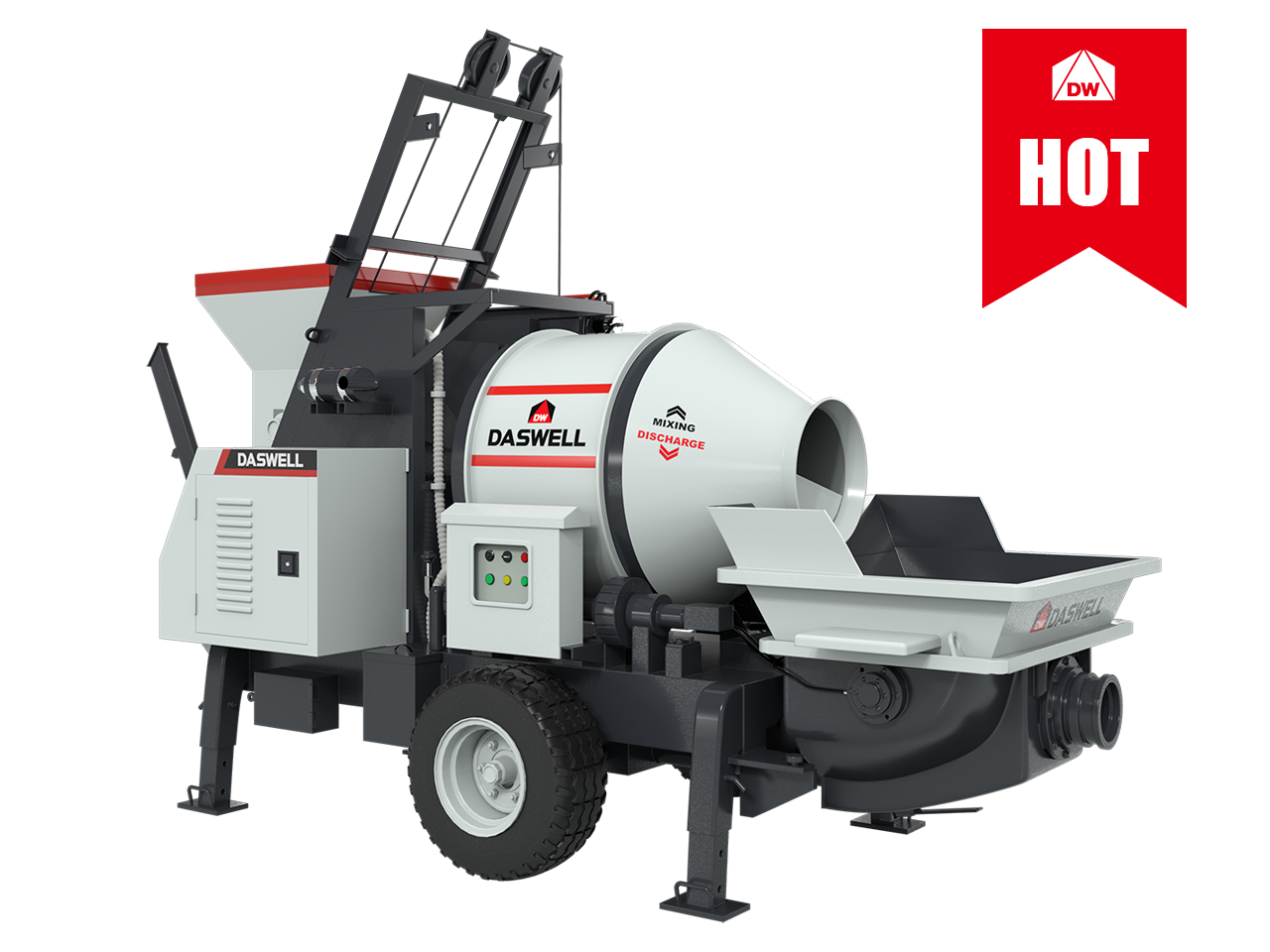 Concrete machinery 7 concrete mixer pump hot 2