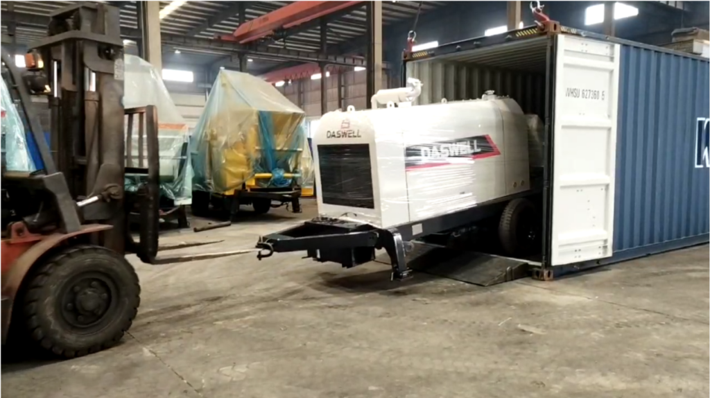 Bomba de hormigón Cpd40 y transporte de silos de cemento Bomba de hormigón CPD40 y transporte de silos de cemento