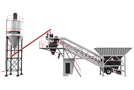 Mobile concrete batching plant Mobile Concrete Batching Plant