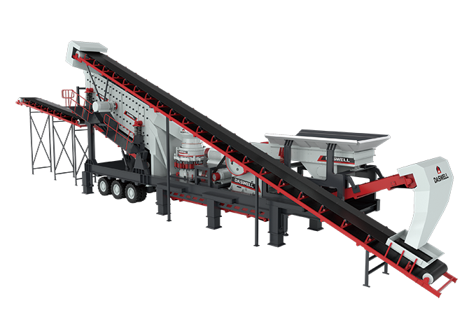 Mobile crushing plant machine mobile crushing plant machine